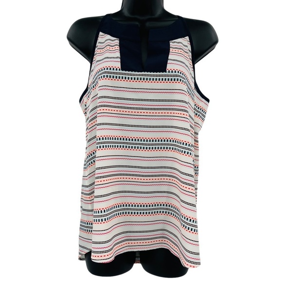 Athleta Tops - Athleta Coastal Dunes‎ Tank tassel tie high neck v neck women's size S